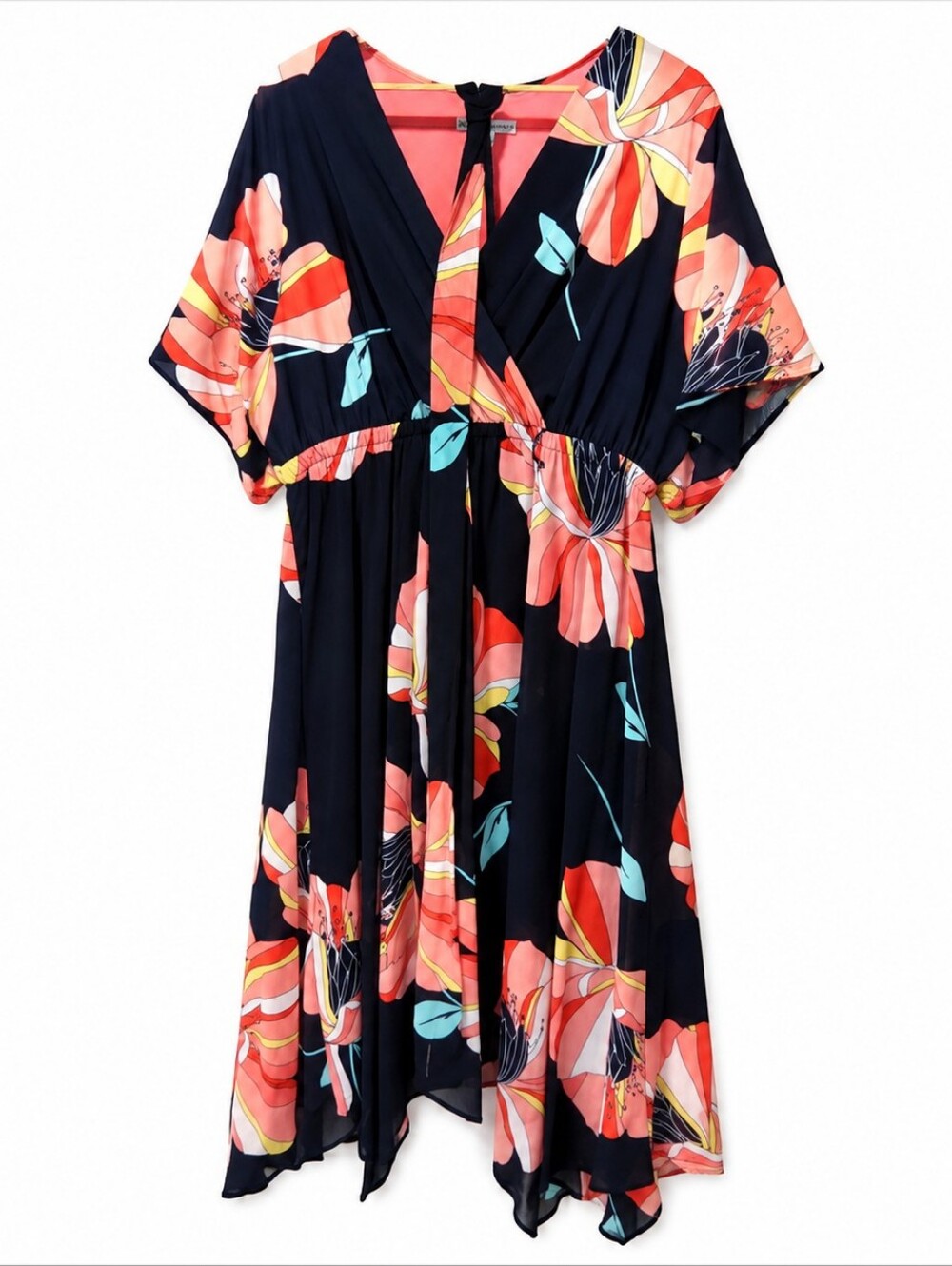 Beautiful floral vneck dress-   Church Office Floral Vcay 16W